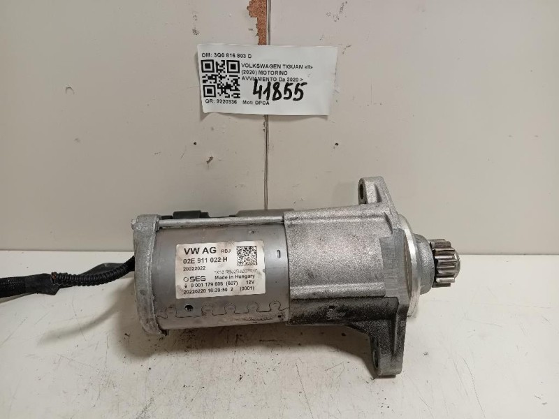 Motorino Avviamento 02E 911 022 H Volkswagen Tiguan II 2020