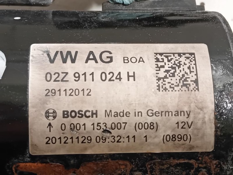 Motorino Avviamento 02Z 911 024 H Volkswagen Touran III 2010