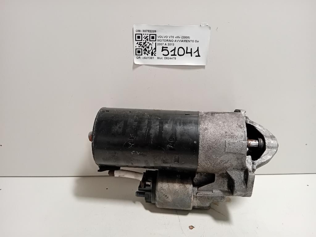Motorino Avviamento 30782228 Volvo V70 III 2008