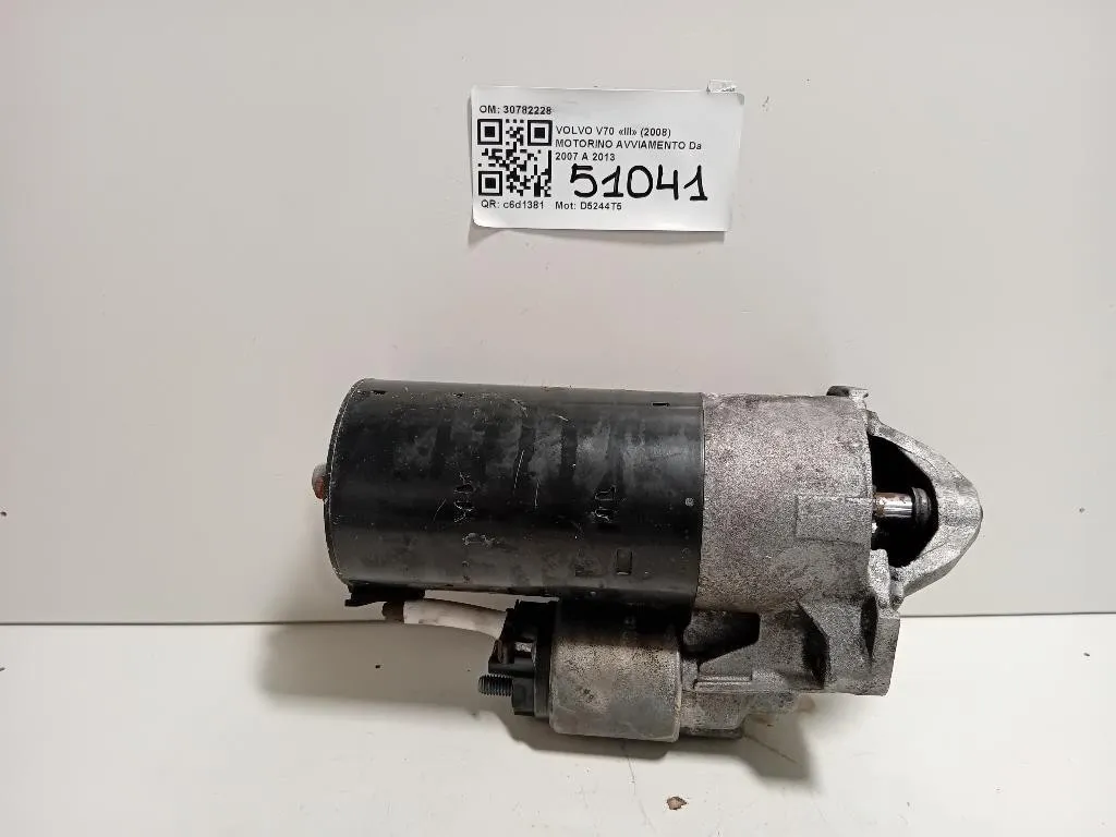 Motorino Avviamento 30782228 Volvo V70 III 2008