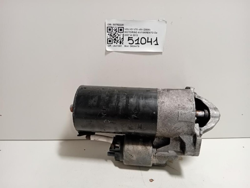 Motorino Avviamento 30782228 Volvo V70 III 2008