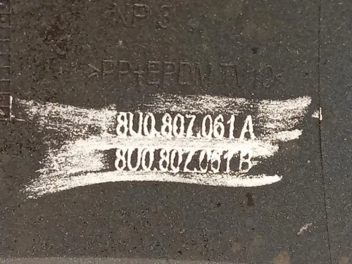 Spoiler Centrale Paraurti ANT 8U0807061 Audi Q3 8UB 2012