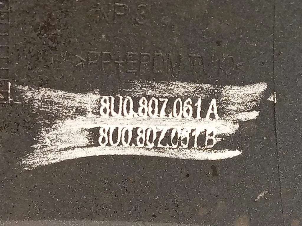 Spoiler Centrale Paraurti ANT 8U0807061 Audi Q3 8UB 2012