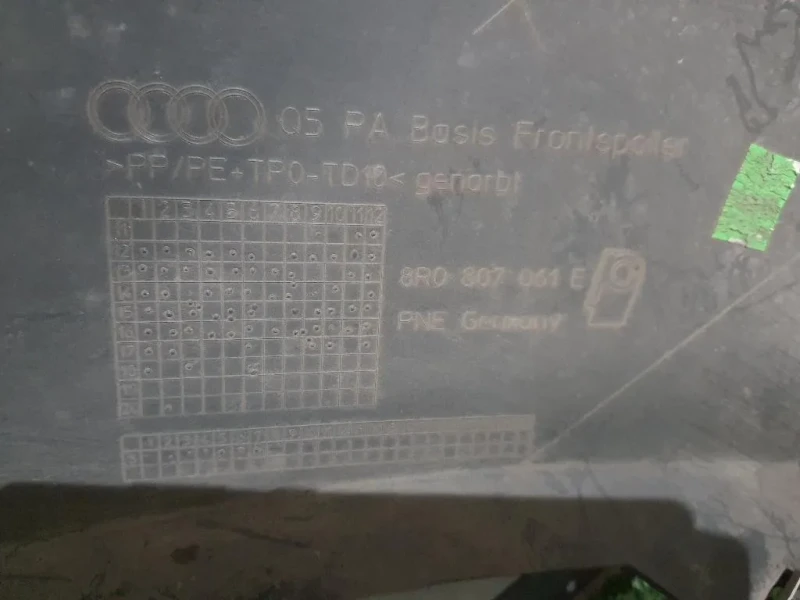 Spoiler Centrale Paraurti ANT 8R0807061E Audi Q5 8RB 2012