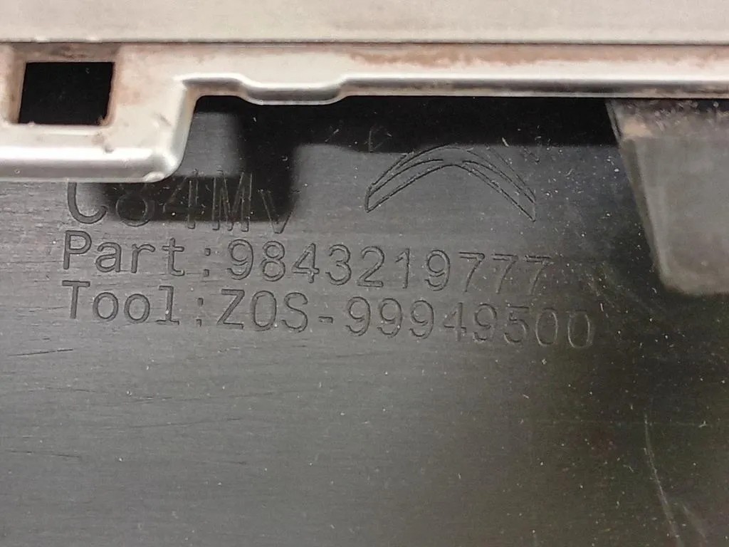 Spoiler Centrale Paraurti ANT 9843219777 Citroen C5 Aircross 2018