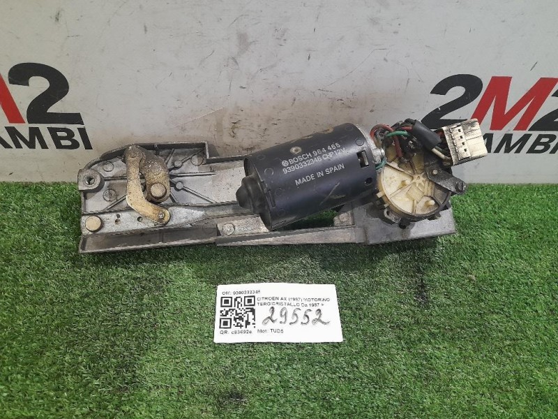 Motorino Tergicristallo 9390332346 Citroen AX 1987