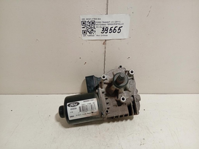 Motorino Tergicristallo GK21-17500-BA Ford Transit V 2011