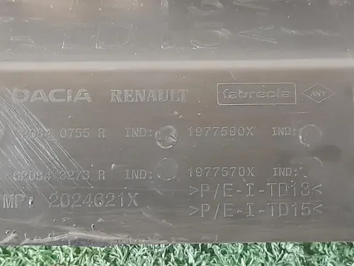 Spoiler Centrale Paraurti INF ANT 620843273R Dacia Duster II 2018
