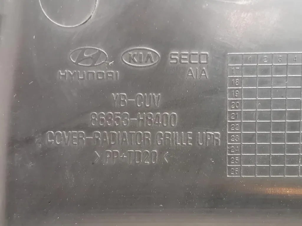 Spoiler Centrale Paraurti SUP ANT 863539-H8400 Kia Stonic 2017