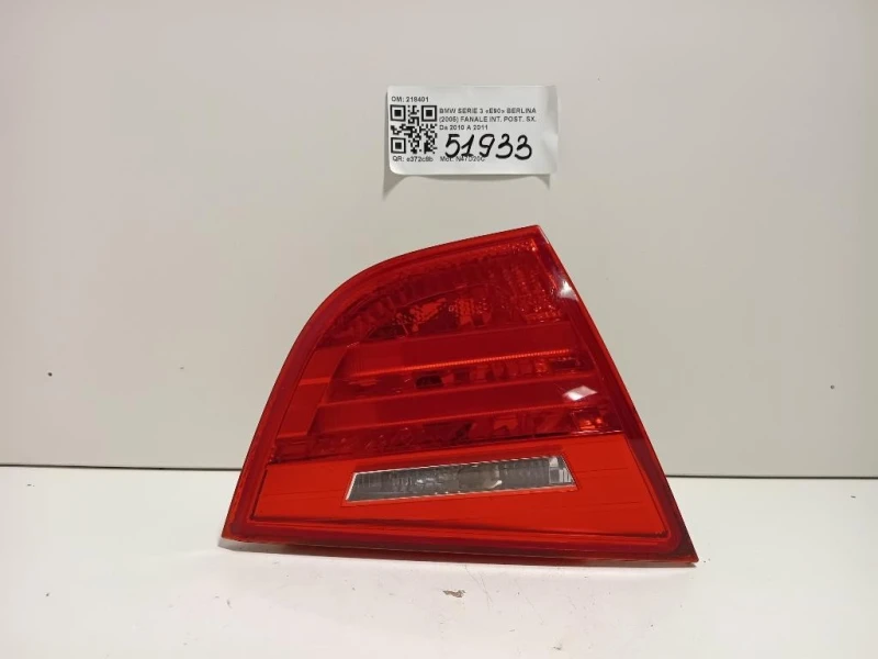 Fanale INT POST SX 218401 Bmw Serie 3 E90 Berlina 2005