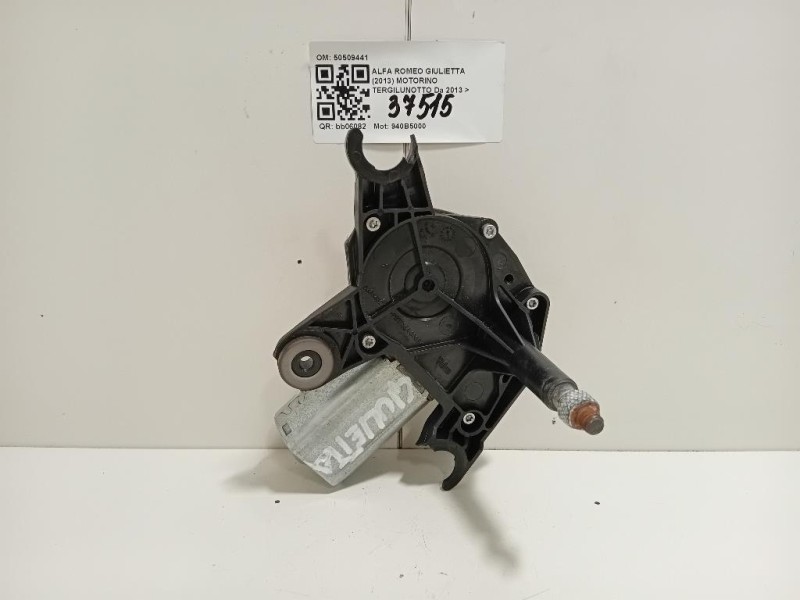Motorino Tergilunotto 50509441 Alfa Romeo Giulietta 2013