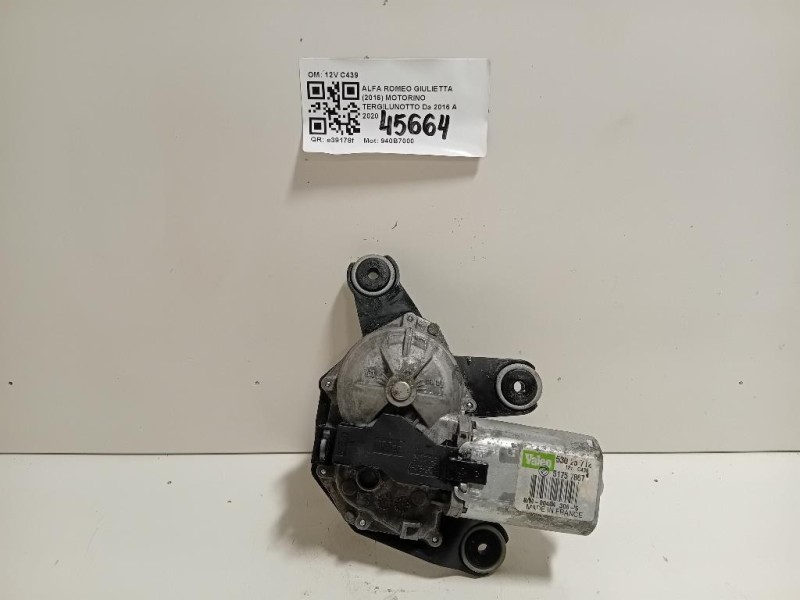 Motorino Tergilunotto 12V C439 Alfa Romeo Giulietta 2016