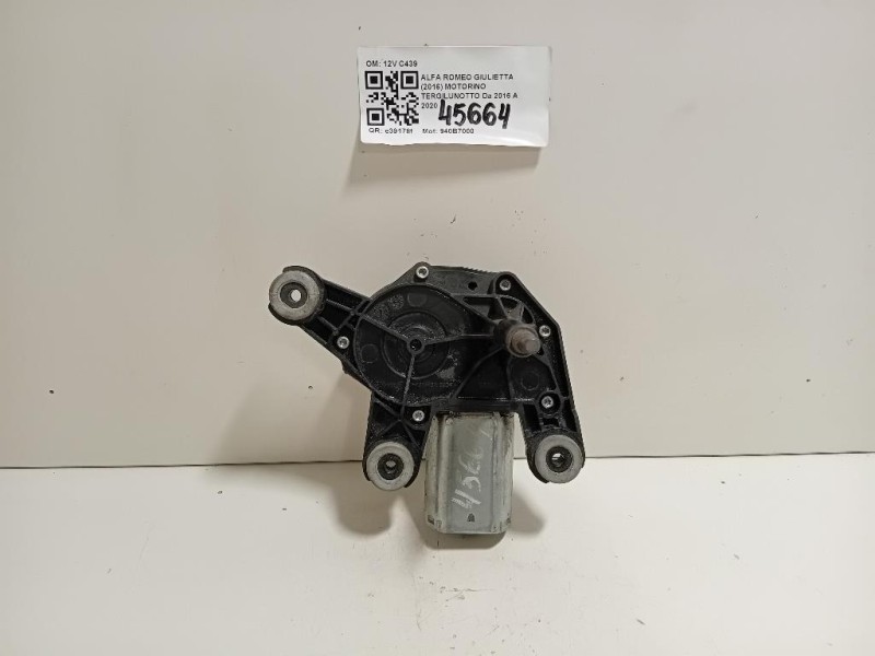Motorino Tergilunotto 12V C439 Alfa Romeo Giulietta 2016