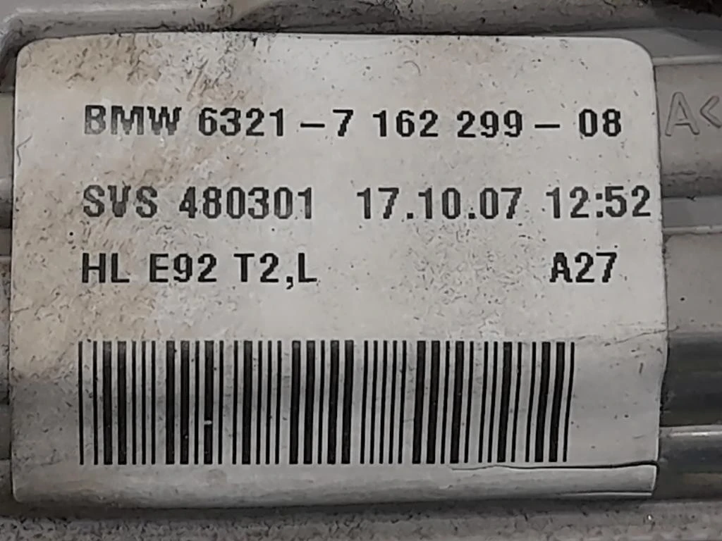 Fanale INT POST SX 6321-7162299-08 Bmw Serie 3 E92 Coupe 2007