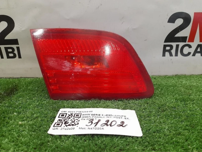 Fanale INT POST SX 6321-7162299-08 Bmw Serie 3 E92 Coupe 2007