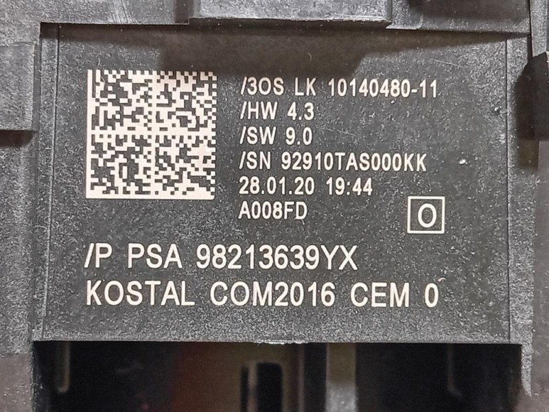 Devioguida Completo 98213639YX CONTATTO SPIRALATO Opel Corsa F 2019