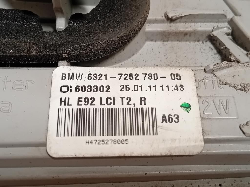 Fanale INT POST SX 6321725278005 Bmw Serie 3 E92 Coupe 2007