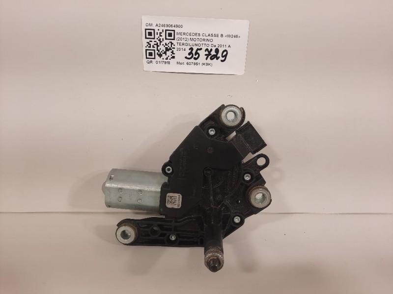 Motorino Tergilunotto A2469064900 Mercedes Classe B W246 2012