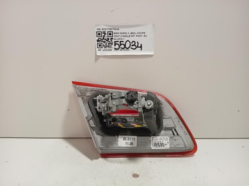 Fanale INT POST SX 6321725278005 Bmw Serie 3 E92 Coupe 2007
