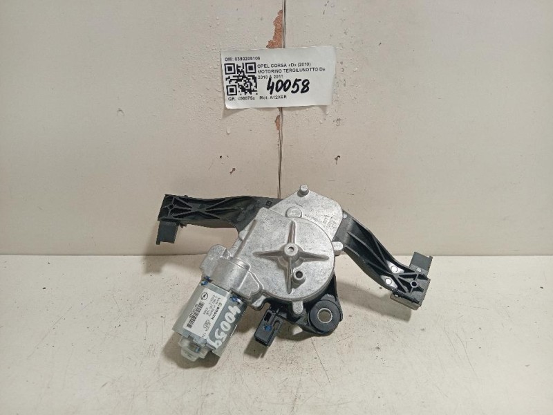 Motorino Tergilunotto 0390205106 Opel Corsa D 2010