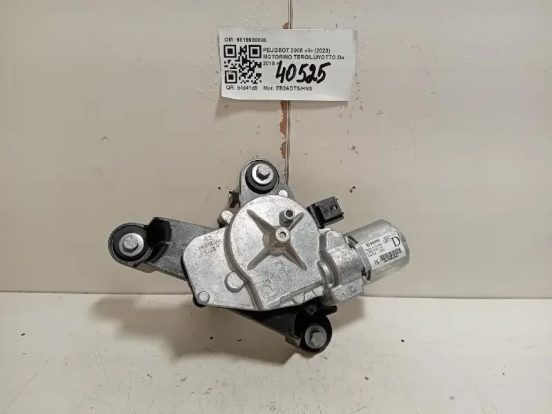 Motorino Tergilunotto 9819900080 Peugeot 2008 II 2020