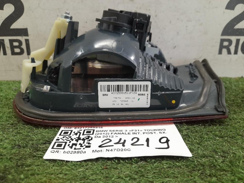 Fanale INT POST SX 63217259915 Bmw Serie 3 F31 Touring 2012