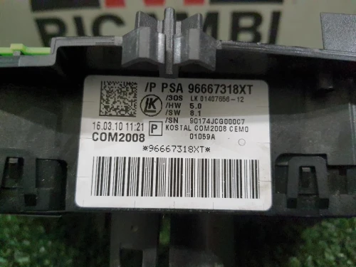 Devioguida Completo 96667318XT Peugeot 3008 I 2009