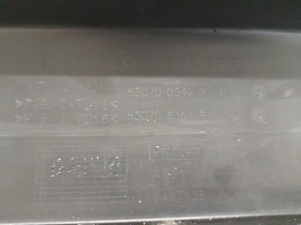 Spoiler Paraurti INF POST 850700542R Dacia Duster II 2018