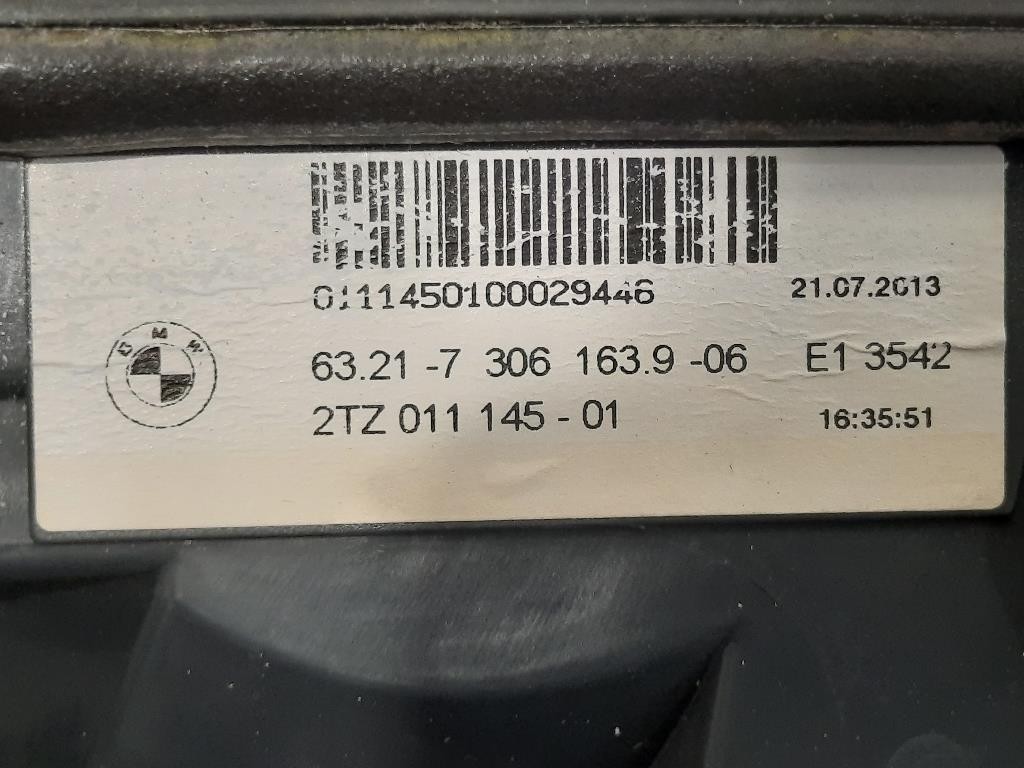 Fanale INT POST SX 6321-7306163 Bmw Serie 5 F10 Berlina 2010