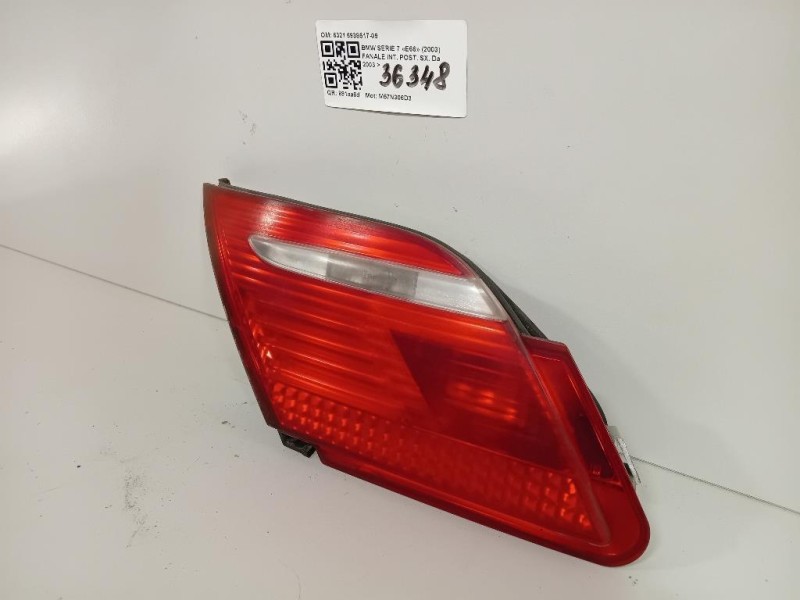 Fanale INT POST SX 6321 6938517-09 Bmw Serie 7 E66 2003
