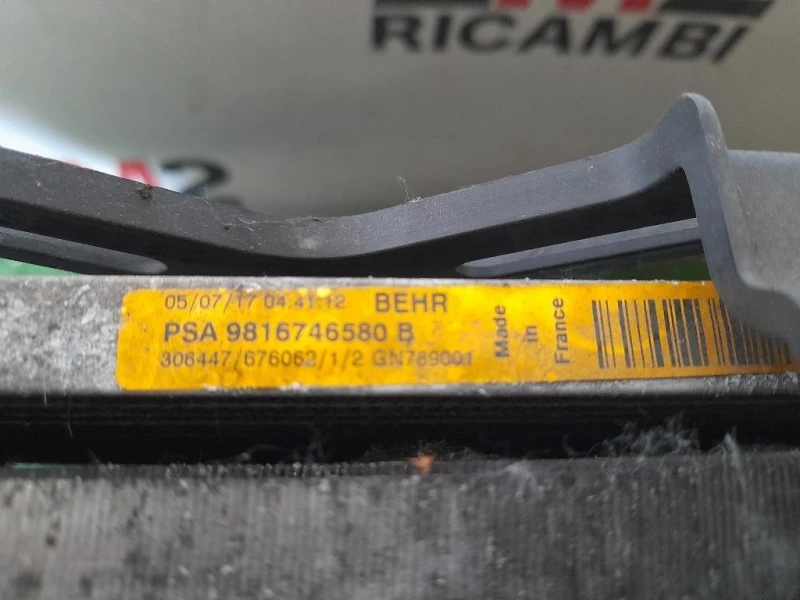 Musata + KIT Radiatori 1617535880 Citroen C4 Grand Picasso II 2016