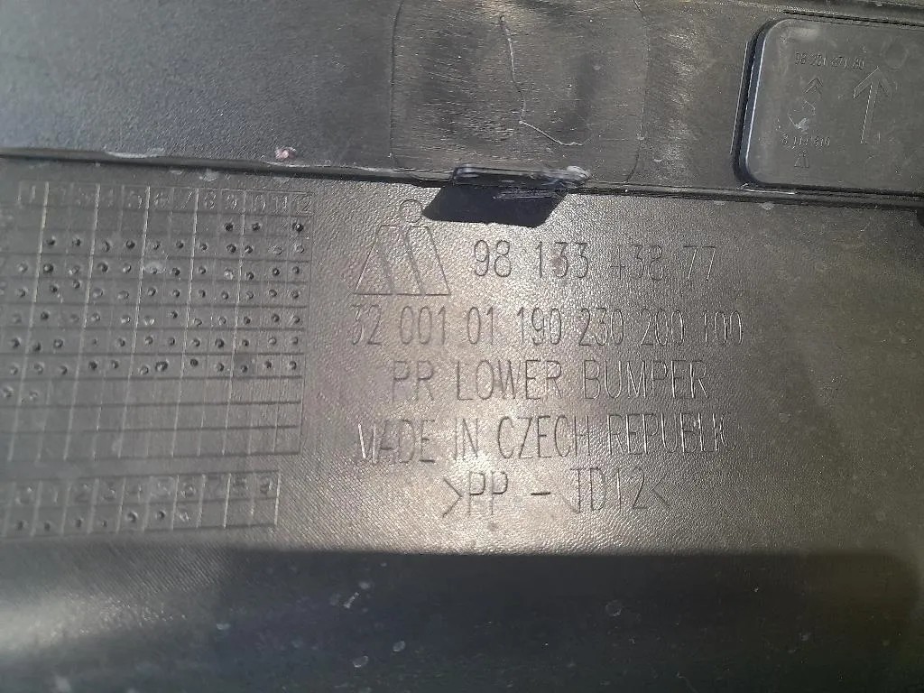 Spoiler Paraurti POST 9813343877 Citroen C3 III 2016