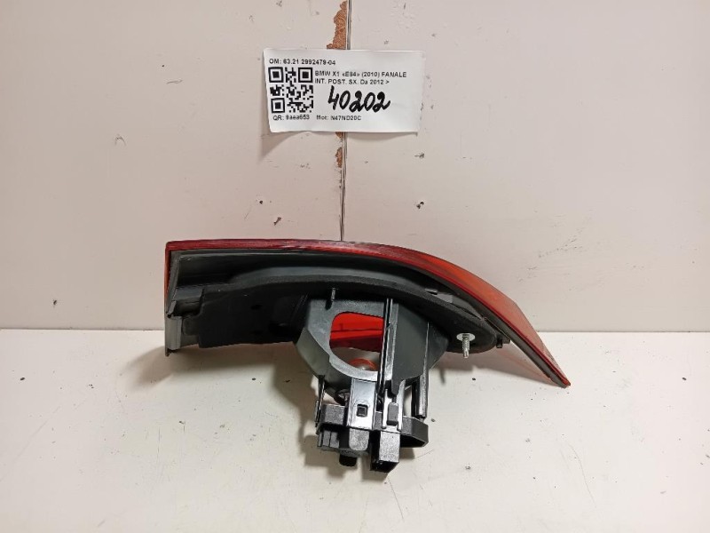 Fanale INT POST SX 6321 2992479-04 Bmw X1 E84 2010