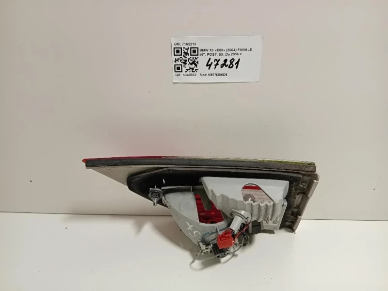 Fanale INT POST SX 7162213 Bmw X3 E83 2004