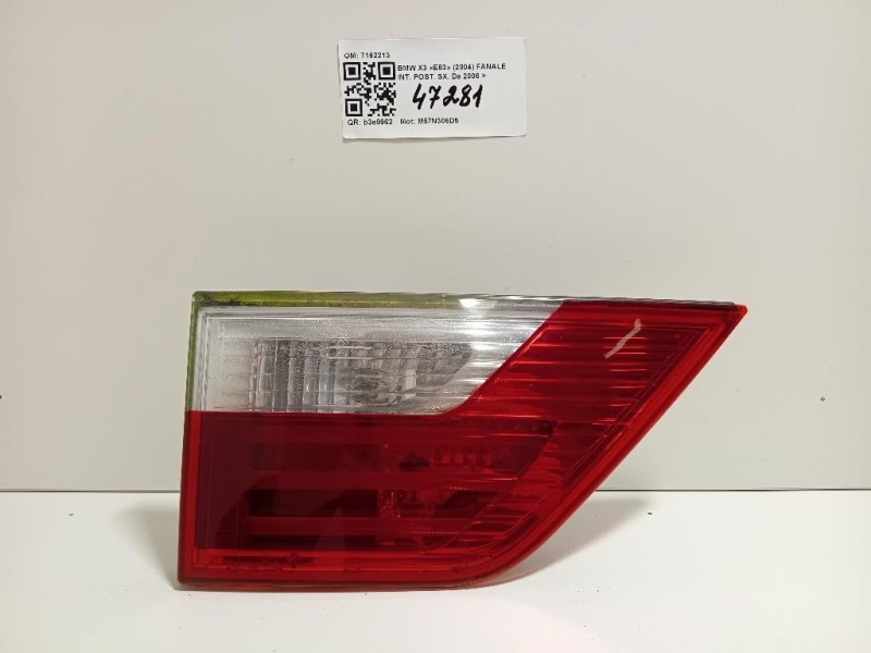 Fanale INT POST SX 7162213 Bmw X3 E83 2004