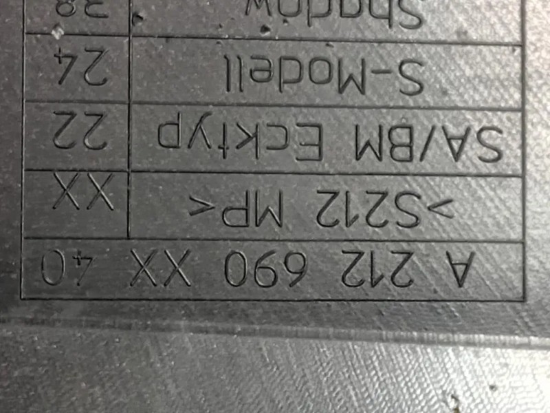 Spoiler Sottoporta DX A212690XX40 Mercedes Classe E W212 2013