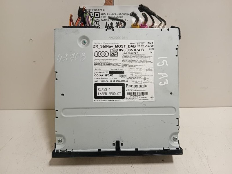 Navigatore Satellitare 8V0035874B Audi A3 8VA Sportback 2012