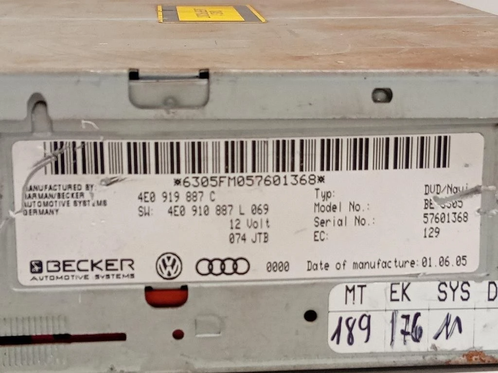 Navigatore Satellitare 4E0919887C Audi A6 4a5c8 Avant 2018