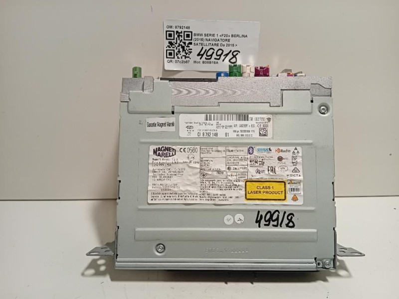 Navigatore Satellitare 8792148 Bmw Serie 1 F20 Berlina 2015