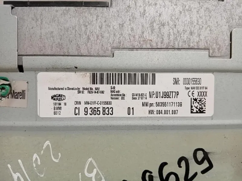 Navigatore Satellitare 9365833 Bmw Serie 1 F20 Berlina 2015