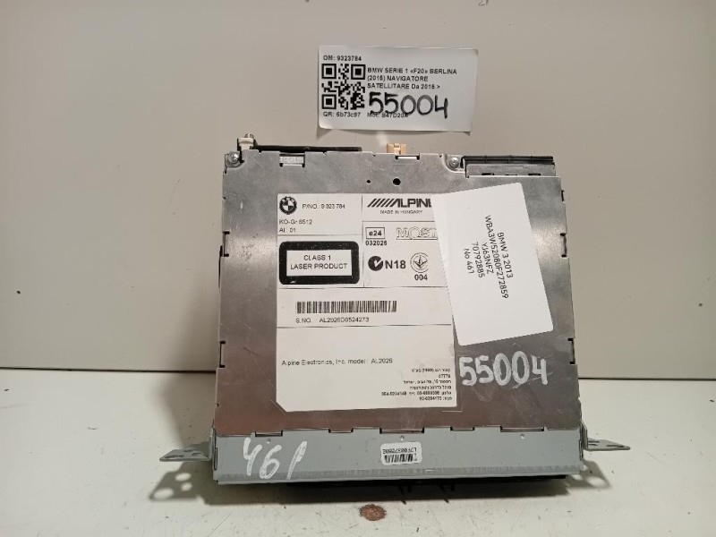 Navigatore Satellitare 9323784 Bmw Serie 1 F20 Berlina 2015