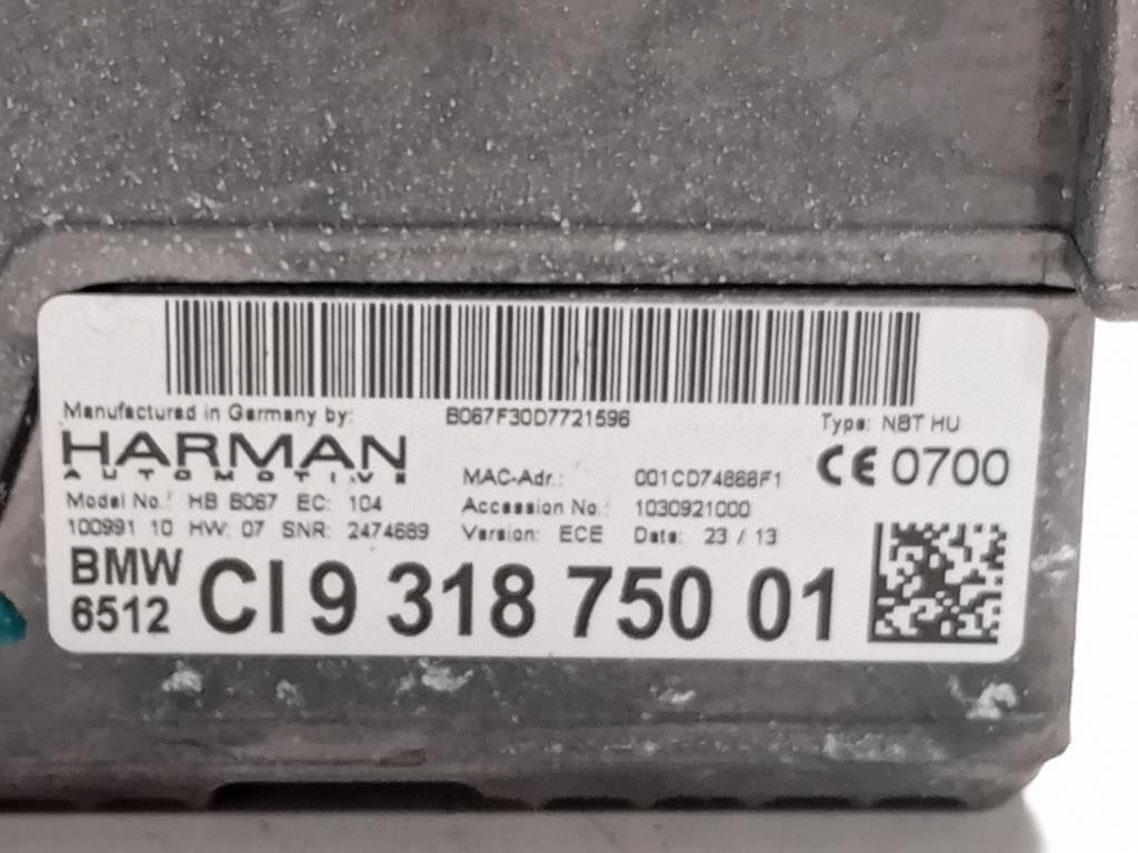 Navigatore Satellitare 931875001 Bmw Serie 5 F10 Berlina 2012