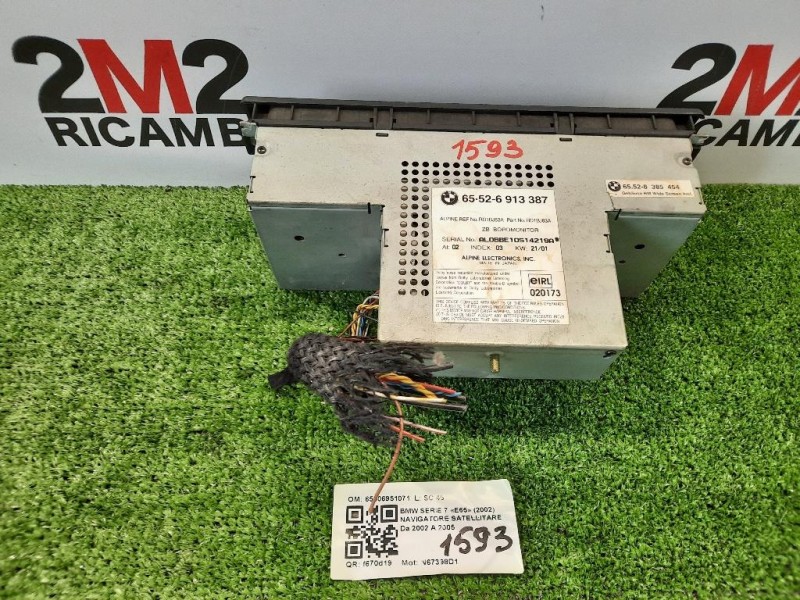 Navigatore Satellitare 65506951071 Bmw Serie 7 E65 2002