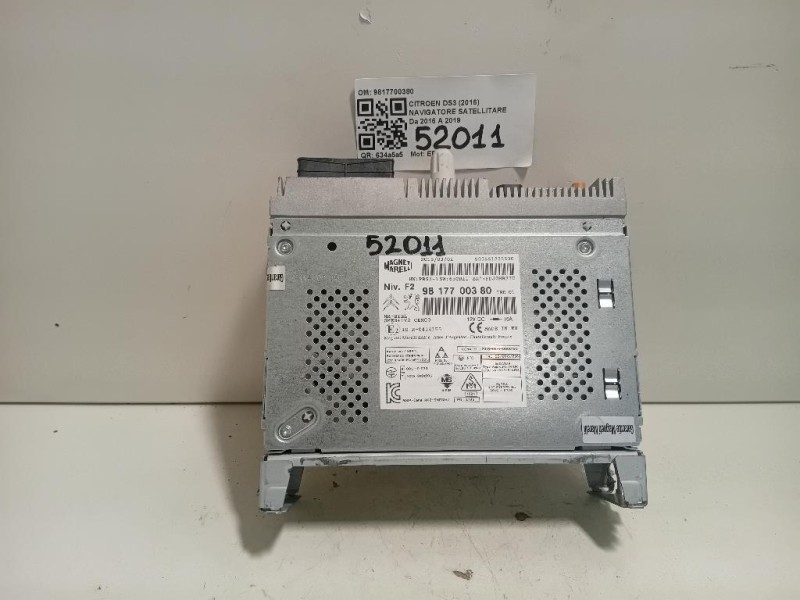 Navigatore Satellitare 9817700380 Citroen DS3 2016