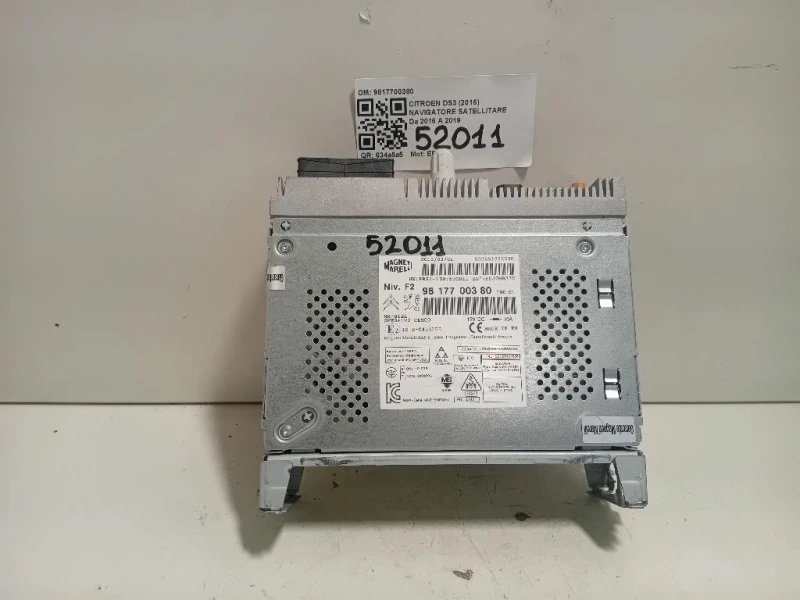 Navigatore Satellitare 9817700380 Citroen DS3 2016