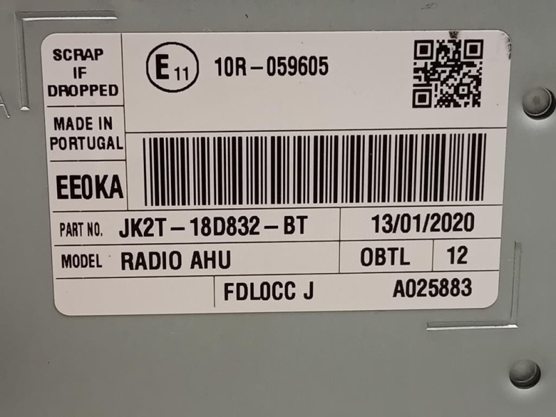 Navigatore Satellitare JK2T-18D832-BT Ford Transit Custom I 2018