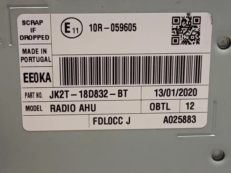 Navigatore Satellitare JK2T-18D832-BT Ford Transit Custom I 2018