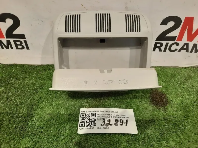 Sportello Portaoggetti 5JA868565A PORTAOCCHIALI Skoda Fabia NJ3 2014
