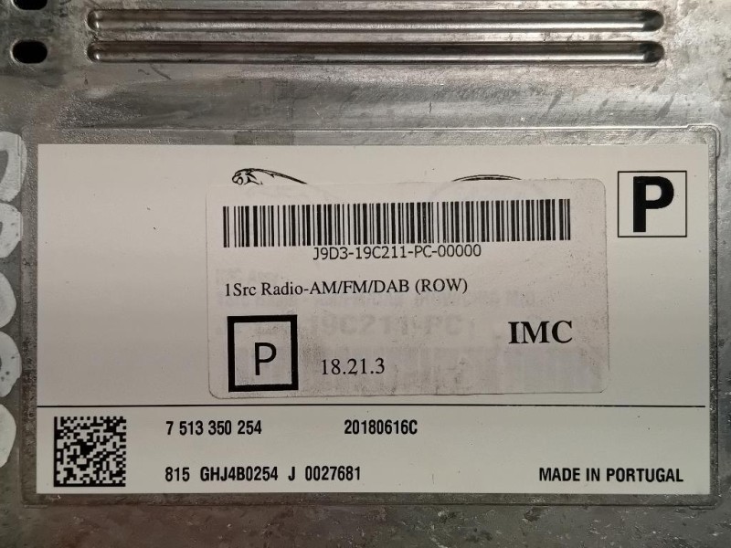 Navigatore Satellitare 7513350254 Jaguar XE 2015