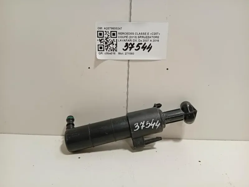 Spruzzatore Lavafari DX A2078600247 Mercedes Classe E C207 Coupé 2010